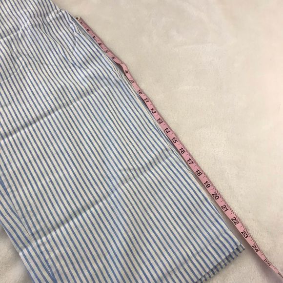 Hope & Henry blue & white striped button jumpsuits Size 8 - Picture 9 of 10